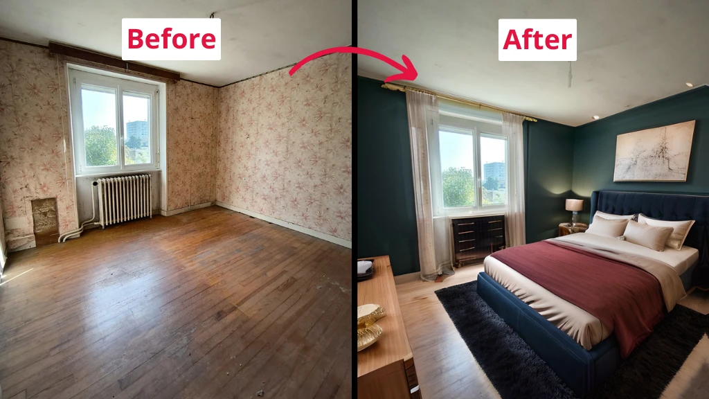 Room photo generated by IACrea