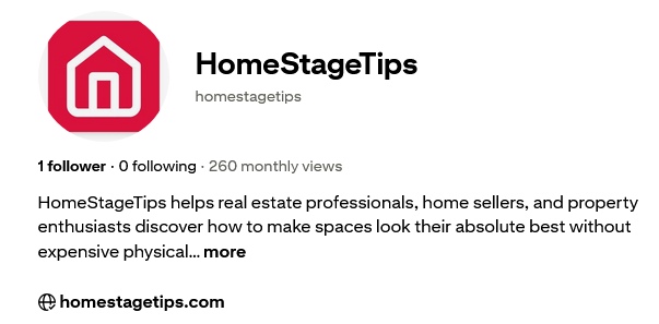 HomeStageTips Pinterest profile